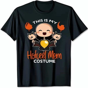 Playful Black T-Shirt with Funny Hot Pumpkin Graphic for Fans - Picture 1 of 4