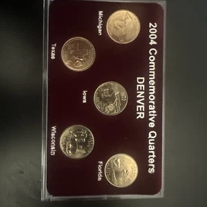 50 State Commemorative Quarters Set 2004 Denver Mint - Picture 1 of 12