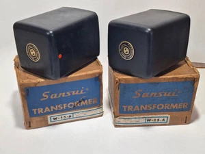 Pair of vintage 50s year W-15-6 6kpp SANSUI output transformer New old stock - Picture 1 of 3