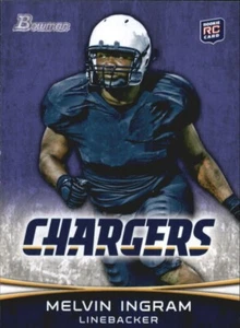 2012 Bowman Purple MELVIN INGRAM RC #180 SAN DIEGO CHARGERS / GAMECOCKS 🏈 - Picture 1 of 2