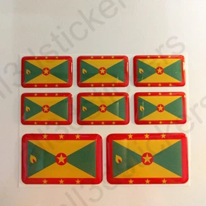 Pegatinas Granada Pegatina Bandera Granada Vinilo Adhesivo 3D Relieve Resina - Imagen 1 de 3