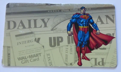 Walmart Gift Card - Superman DC Comics - Foil Style - Collectible - No Value - Image 1 of 2