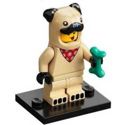 LEGOMinifigure Series 21 col21-5 Pug Costume Guy - Image 1 of 2
