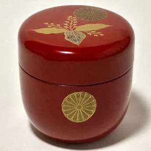 Natsume Tea Caddy Ceremony Container Case Sado Traditional Japan Yamanaka - Picture 1 of 24