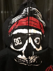 DC Skully-By Black White Red Gray Hooded Jacket Skateboarding Youth L (16/18) - Picture 1 of 10