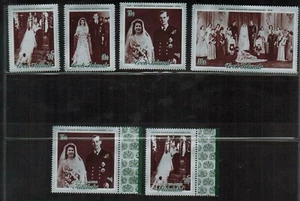 Cook Islands 1972 Queen Elizabeth 25th Silver Anniversary Singles & Souv Sheets - Picture 1 of 10