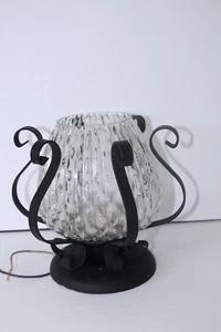 Vintage Mid Century Glass Light Fixture ~ EJS Lighting Unionmade - Picture 1 of 10