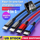 4 IN1 Multi Function Fast Charger Cable Cord For Samsung A13 A53 A14 A54 A15 A51
