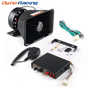For 12V 200W 9 Tones Loud Car Warning Alarm Siren Horn Speaker PA w/MIC - Picture 1 of 10