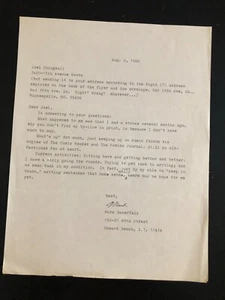 DC Comics Assistant Editor MARK HANERFIELD signed correspondence Aug. 2, 1980 - Picture 1 of 1