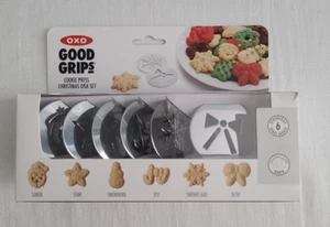 OXO Good Grips 6 Piece Cookie Press Christmas Disk Set NEW - Picture 1 of 6
