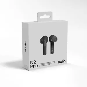 Sudio N2 Pro In-Ear ACTIVE NOISE CANCELLING EARBUDS Bluetooth Headphones (Black) - Picture 1 of 7