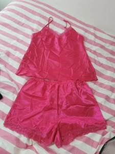 Pink Short PJS SET Size L Coord - Picture 1 of 6
