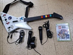 Guitar Hero X-Plorer Xbox 360 Controller with Lego Rock Band and 2 microphones - Picture 1 of 4