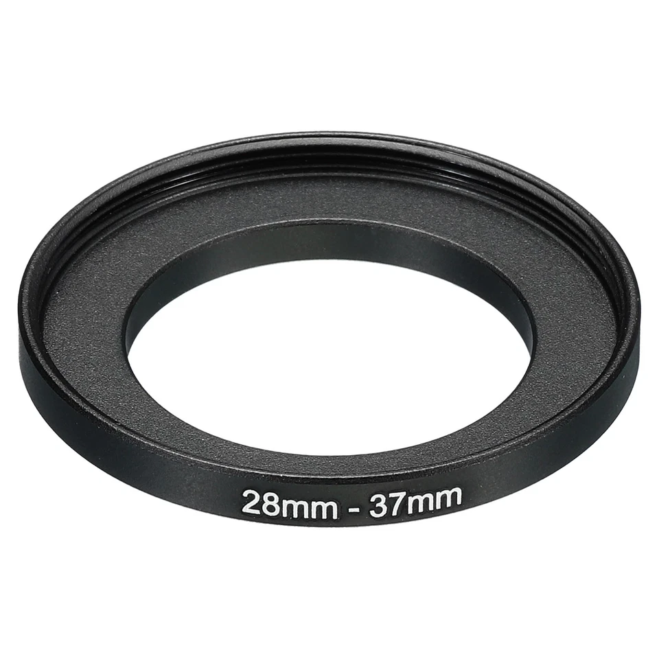 28mm-37mm Metal Step Up Ring, Camera Lens Filter Adapter Ring Black - Image 1 of 4