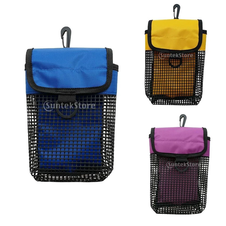 Mesh gear pouch for Scuba Diving Reel & Gear Equipment Blue/Yellow/ - Image 1 of 1