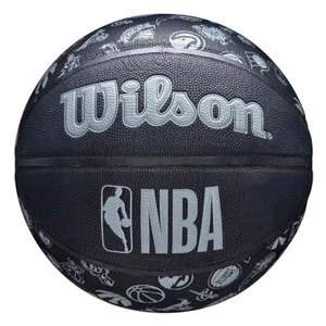 Wilson NBA All Team Ball Black Adults Rubber Outdoor Basketball Size 6 - Picture 1 of 3