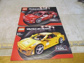 Lego Racers Instruction Book 1 2 Manual 8143 Ferrari 1/17 F430 Challenge