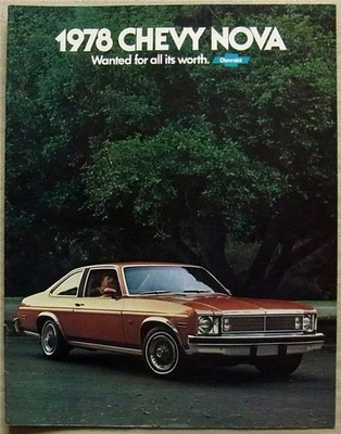 Folleto de venta de autos Chevrolet Chevy Nova Estados Unidos para 1978 #3576 Foto 1 de 4