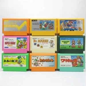 Set of 9 Mario Yoshi Wario Famicom Nintendo Family Computer FC NES - Picture 1 of 3