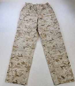 USMC Ejército Desierto Pantalones Combate Carga Pantalones Para Hombres Pequeños Reg Camuflados DAÑOS LEER   - Imagen 1 de 12