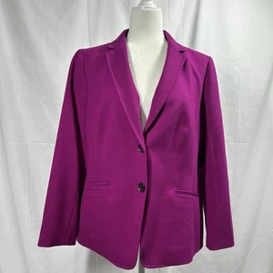 Talbots Blazer Damen Größe 14 Fuchsia Wollmischung Karriere Beruf Büro Preppy - Bild 1 von 17