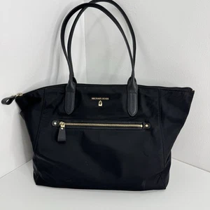 Michael Kors KELSEY BLACK Large Nylon Tote Bag With Luggage Trolley Sleeve - Picture 1 of 17