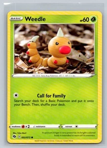 Weedle #02/73 Champion's Path Common - Pokemon Cards G11 - Picture 1 of 2