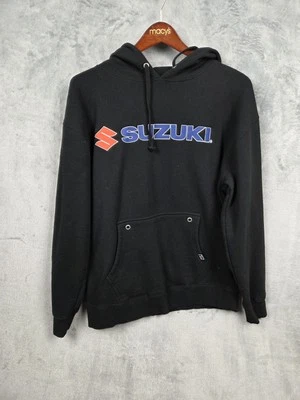 Suzuki Hoddie Hombre L Negro Fábrica Effex Gráfico Motocross Moto Carreras Foto 1 de 4