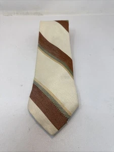 Robert Talbott Nordstrom Diagonal Stripe Silk Tie - 57" - Retro 70's Look - Picture 1 of 2
