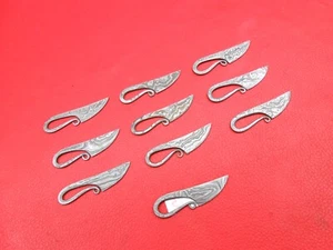 Custom Handmade Damascus Steel Small Key Chain Articles Use As a Gift 10Psc S283 - Picture 1 of 8