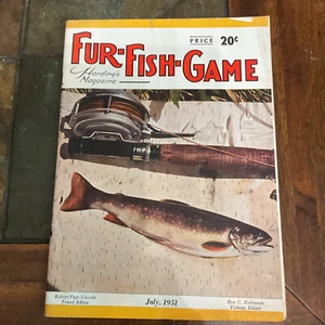 Vintage FUR FISH GAME SPORTS MAGAZINE July 1951 - Picture 1 of 2