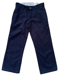 Childrens Place Boys Girls Navy Blue Uniform Chino Pants Adjustable Waist Size 5 - Picture 1 of 5