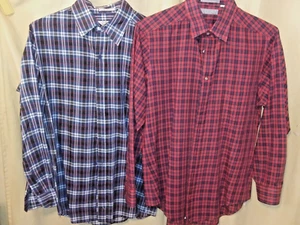 Men's Shirts M 1 Andhurst and 1 Mainstream 1 Red 1 Blue Polyester Cotton - Picture 1 of 4
