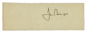 RARO! Carta "Rinomato compositore tedesco" Dr Jean Berger firmata a mano 1,5X5 - Foto 1 di 1