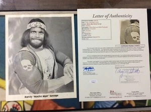 ICW Macho Man Randy Savage Signed Auto Photo JSA LOA rare Promo 8x10 WWF WCW - Picture 1 of 10