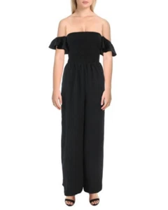 Riley & Rae Women's Ruched Wide Leg Jumpsuit - Picture 1 of 4