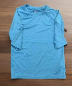 Blue Swim Shirt Boys Size M 8 Short Sleeve Wonder Nation Swimming Surf Water - Picture 1 of 4