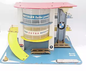 Altes Antik BMW Esso Vintage Spielzeug Auto Parkhaus Garage Löhmann 60er Jahre - Bild 1 von 17