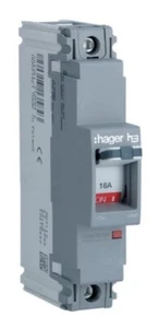 VAT INC HAGER HDA014Z MCCB H3 X160 TM FIX 1P1D 16A 18KA CTC (114) - Picture 1 of 4
