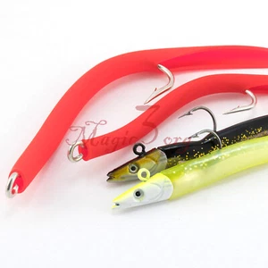 Juego de 10 señuelos de pesca lucio plata aguijón Minnow tapones plumas caballa sandalias - Imagen 1 de 6
