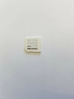 Sprint Boost Virgin Mobile Nano Sim Card ICCID Samsung Moto E XT1526 Simscard  - Image 1 of 2