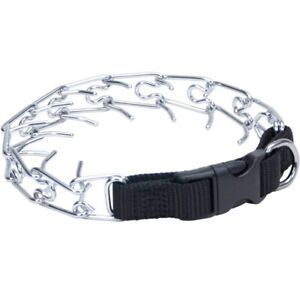 Coastal Pet 14" Chrome-Plated Dog Prong Training Collar with Buckle 2.0 mm Prong