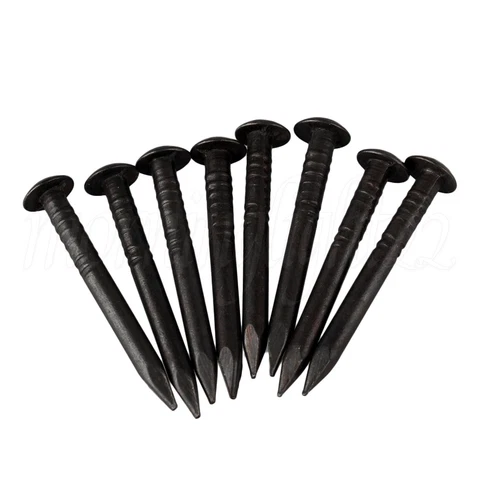 2.2x0.2cm Antique Pure Copper Nail with Round Head Set of 50 Black Cover