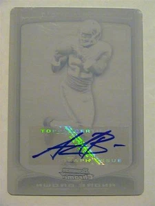 2009 Bowman Chrome Andre Brown NY Giants NC State Rookie Auto 1/1 - Bild 1 von 1