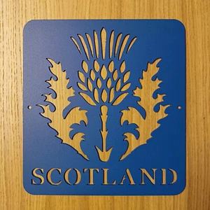 Steel Scotland Thistle Plaque - Picture 1 of 1