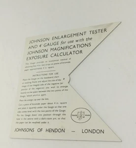 Probador de ampliación JOHNSON vintage y calibre 4" - Imagen 1 de 2