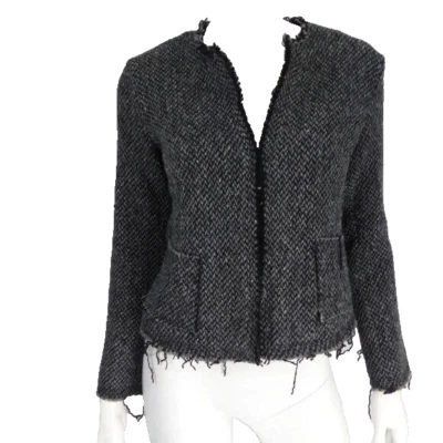 Blazer AG Adriano Goldschmied Mujer S Gris Tweed Foto 1 de 4