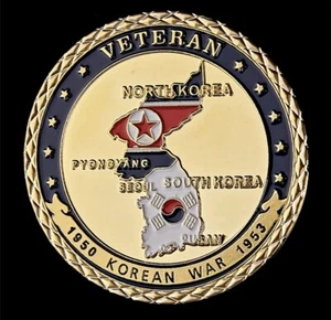 Korean War Veteran Challenge Coin - 1950-1953 Fast Shipping - Bild 1 von 6