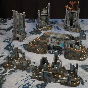 Ruins of Raven Peak-Raven Hill  Inspired 28mm Tabletop Terrain LOTR Middle Earth - Picture 1 of 14